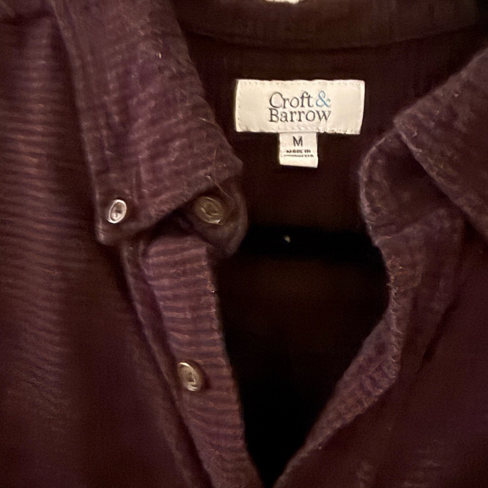 Croft & Barrow Men's Deep Burgundy Shirt